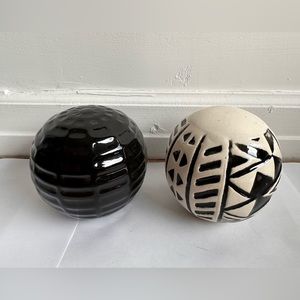 Pier 1 - Decorative Clay Spheres - Set of 2